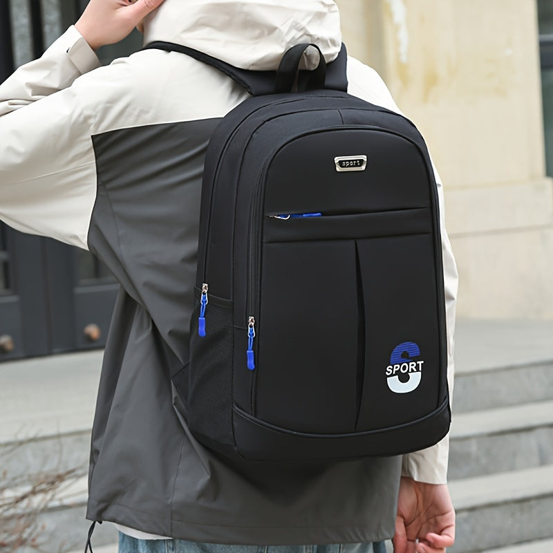 Waterproof Multi-layer Men's Backpack with Business Casual Style and Multiple Pockets for Commute and Library