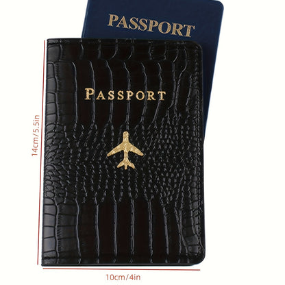 Lightweight Passport Wallet - Fashionable PU Leather Anti-Theft Holder for Men and Women - Perfect for Travel and School