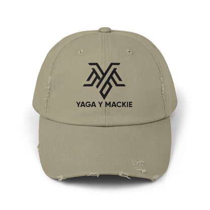 🧢 Gorra Unisex Estilo Distressed - Edición Especial Yaga & Mackie 🎶