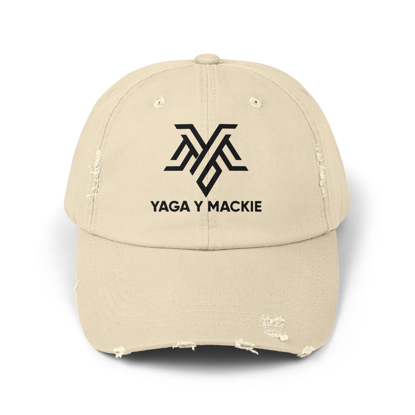 🧢 Gorra Unisex Estilo Distressed - Edición Especial Yaga & Mackie 🎶