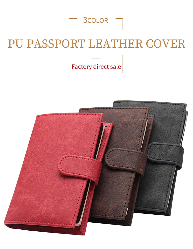 Leather Passport Holder Covers Case Waterproof Travel Credit Card Wallet Cute Passport Book for Women/Men Passport Cover