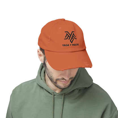 🧢 Gorra Unisex Estilo Distressed - Edición Especial Yaga & Mackie 🎶