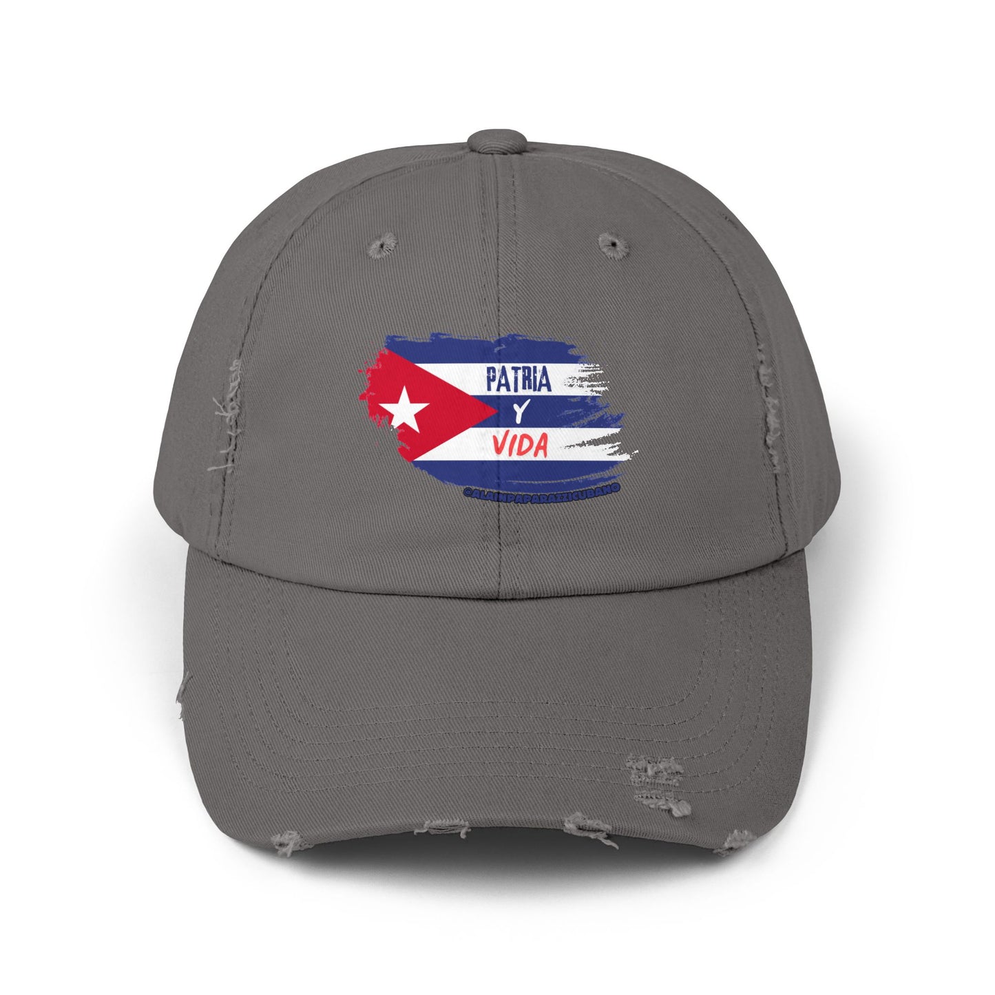 🧢 Gorra Distressed de Alain Paparazzi Cubano 🧢