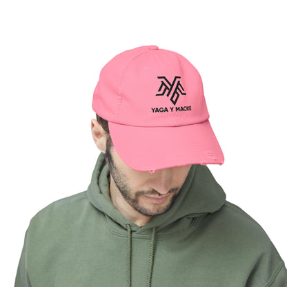 🧢 Gorra Unisex Estilo Distressed - Edición Especial Yaga & Mackie 🎶