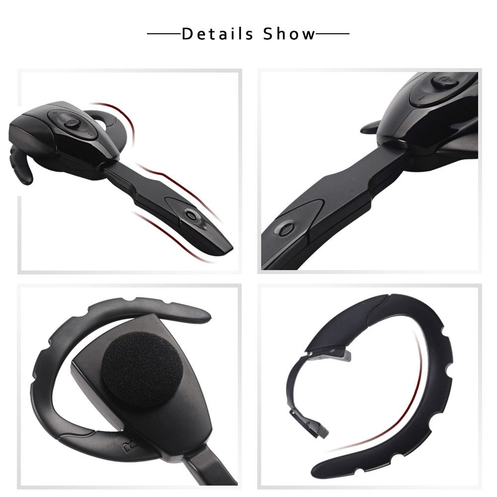 Rechargeable Wireless Earphones with Microphone Perfect for Business Sports Driving Handsfree Headset