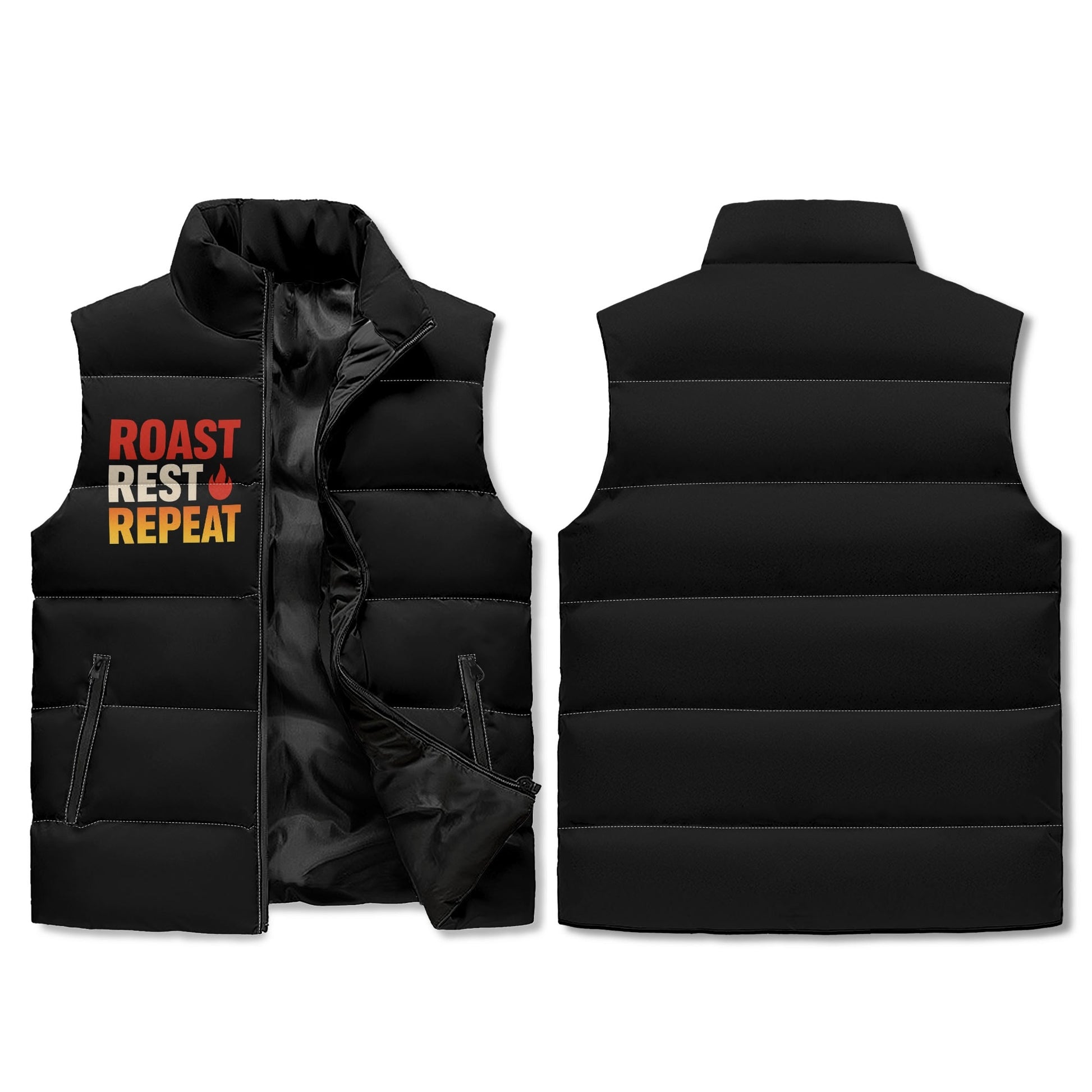 Unisex Zip-Up Puffer Vest  Everyday Warmth
