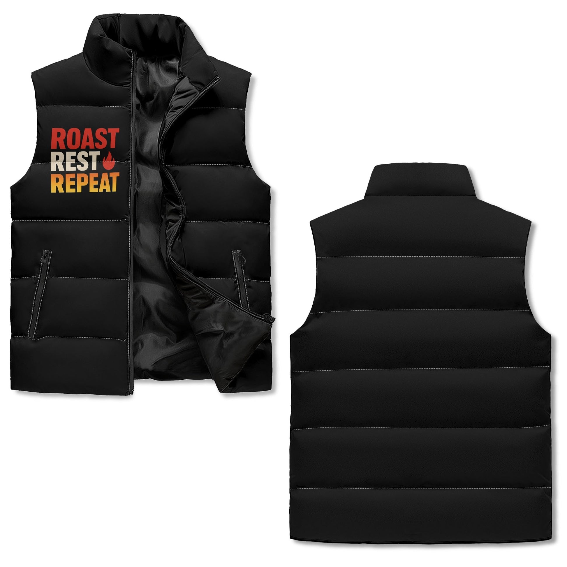 Unisex Zip-Up Puffer Vest  Everyday Warmth