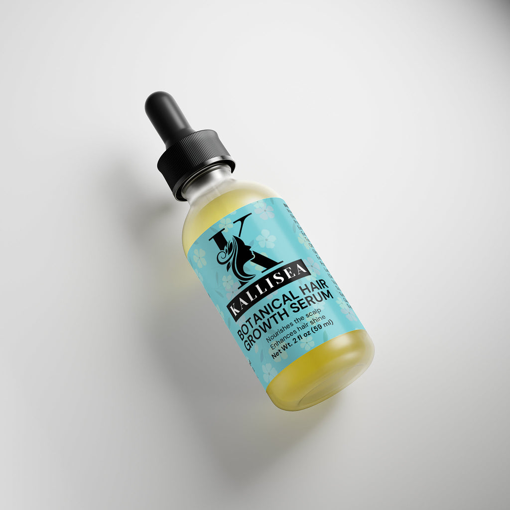 🌿 Kallisea Botanical Hair Growth Serum – Rosemary & Ginger Root Scalp Treatment with Densidyl®, Spirulina & Vitamin E – Lightweight Leave-In Formula for Fuller, Healthier Hair – 2 fl oz 🌿