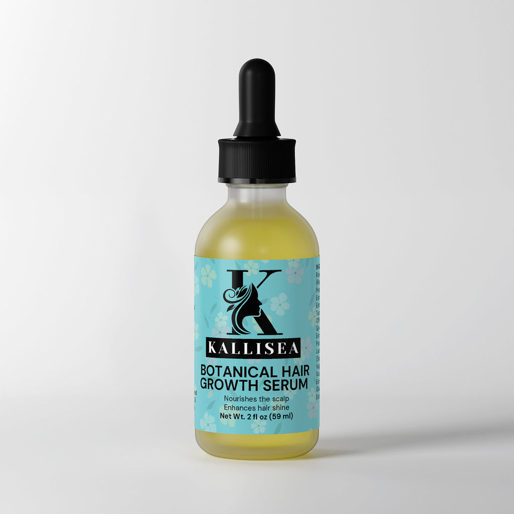 🌿 Kallisea Botanical Hair Growth Serum – Rosemary & Ginger Root Scalp Treatment with Densidyl®, Spirulina & Vitamin E – Lightweight Leave-In Formula for Fuller, Healthier Hair – 2 fl oz 🌿