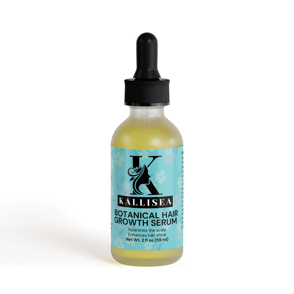 🌿 Kallisea Botanical Hair Growth Serum – Rosemary & Ginger Root Scalp Treatment with Densidyl®, Spirulina & Vitamin E – Lightweight Leave-In Formula for Fuller, Healthier Hair – 2 fl oz 🌿