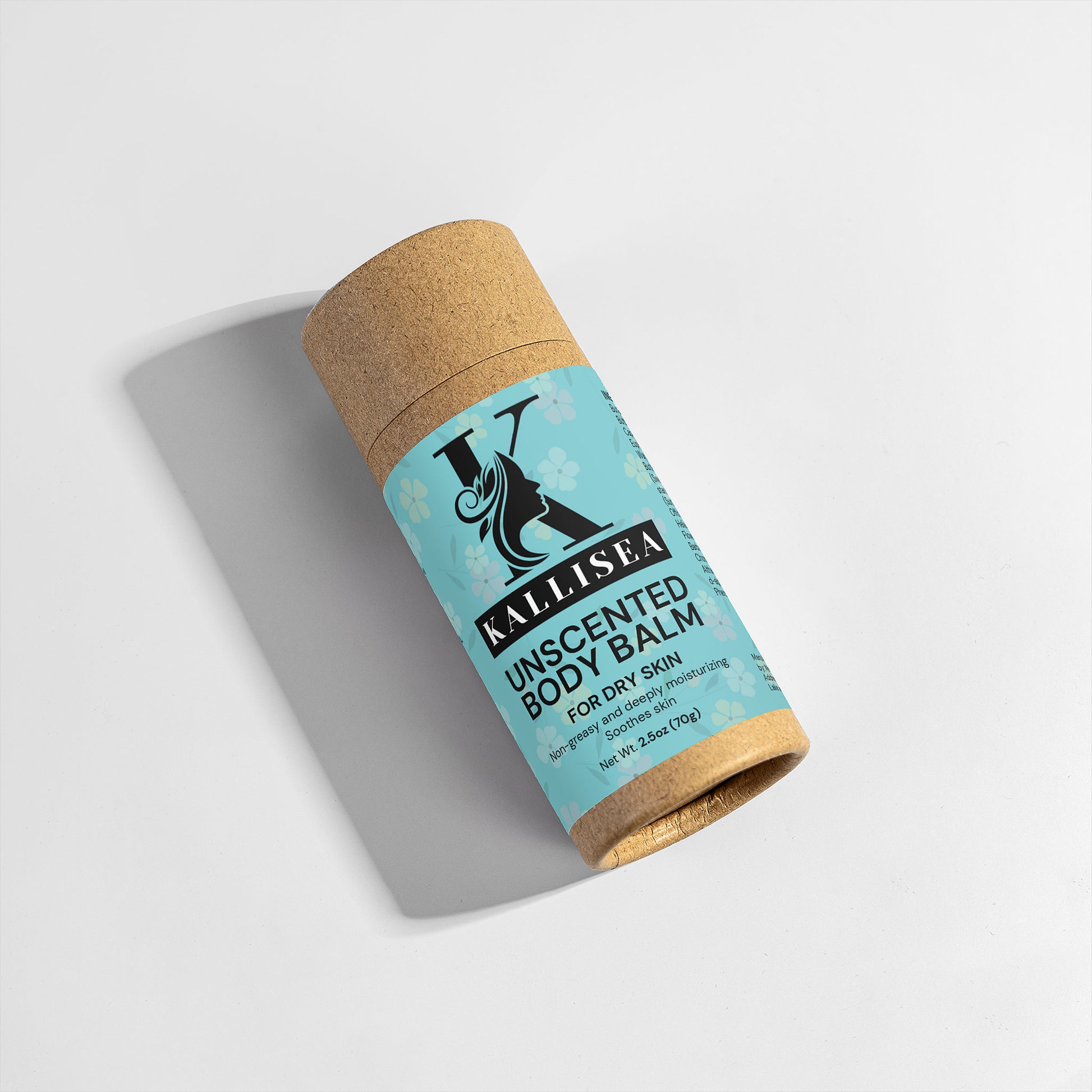 Kallisea Unscented Body Balm – Deep Moisture Stick for Dry Skin with Shea Butter, Cocoa Butter & Calendula – Eco-Friendly Solid Lotion in Biodegradable Packaging – 2.5 oz