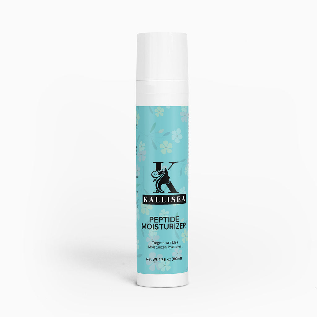 Kallisea Peptide Moisturizer  Anti Aging Face Cream with Cranberry, Aloe, Neem & Moringa   Hydrating Daily Cream for Fine Lines & Skin Repair   Fragrance  Free & Clean Beauty Formula, 2 oz