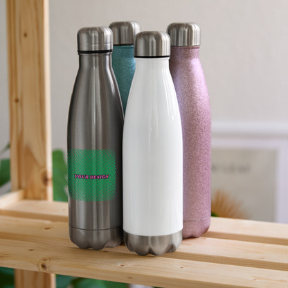 Insulated Stainless Steel Water Bottle - turquoise glitter