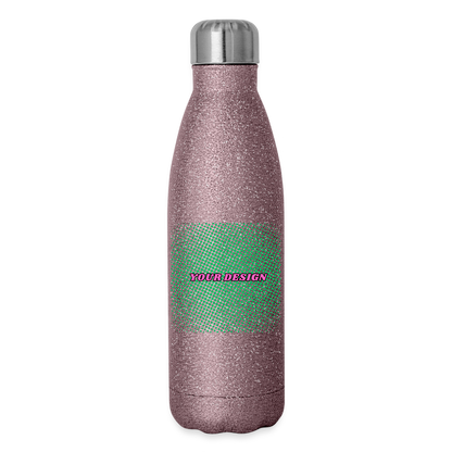 Insulated Stainless Steel Water Bottle - pink glitter