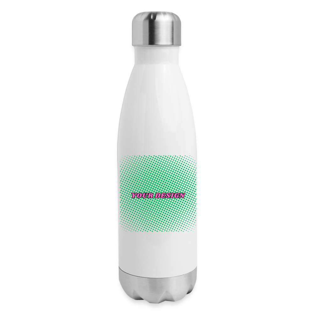 Insulated Stainless Steel Water Bottle - white