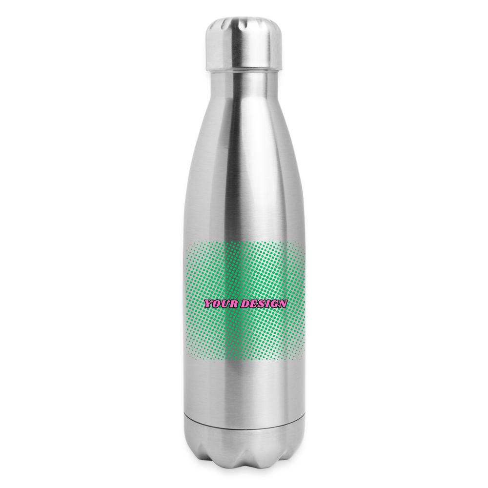 Insulated Stainless Steel Water Bottle - silver