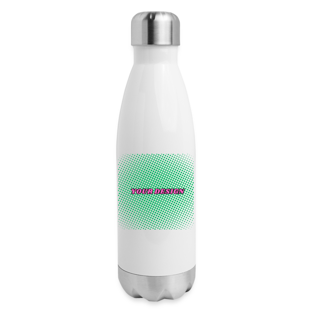 Insulated Stainless Steel Water Bottle - white