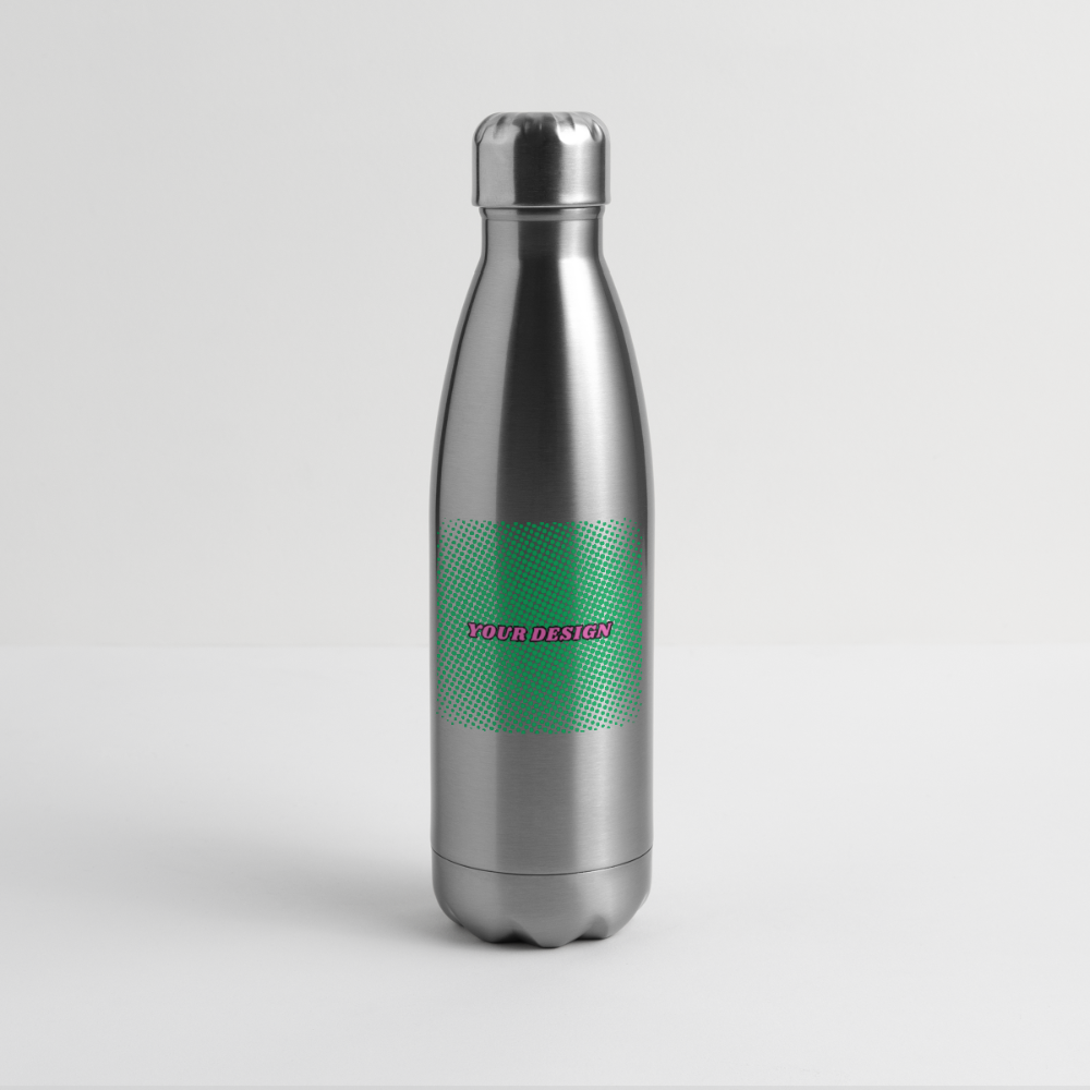 Insulated Stainless Steel Water Bottle - silver