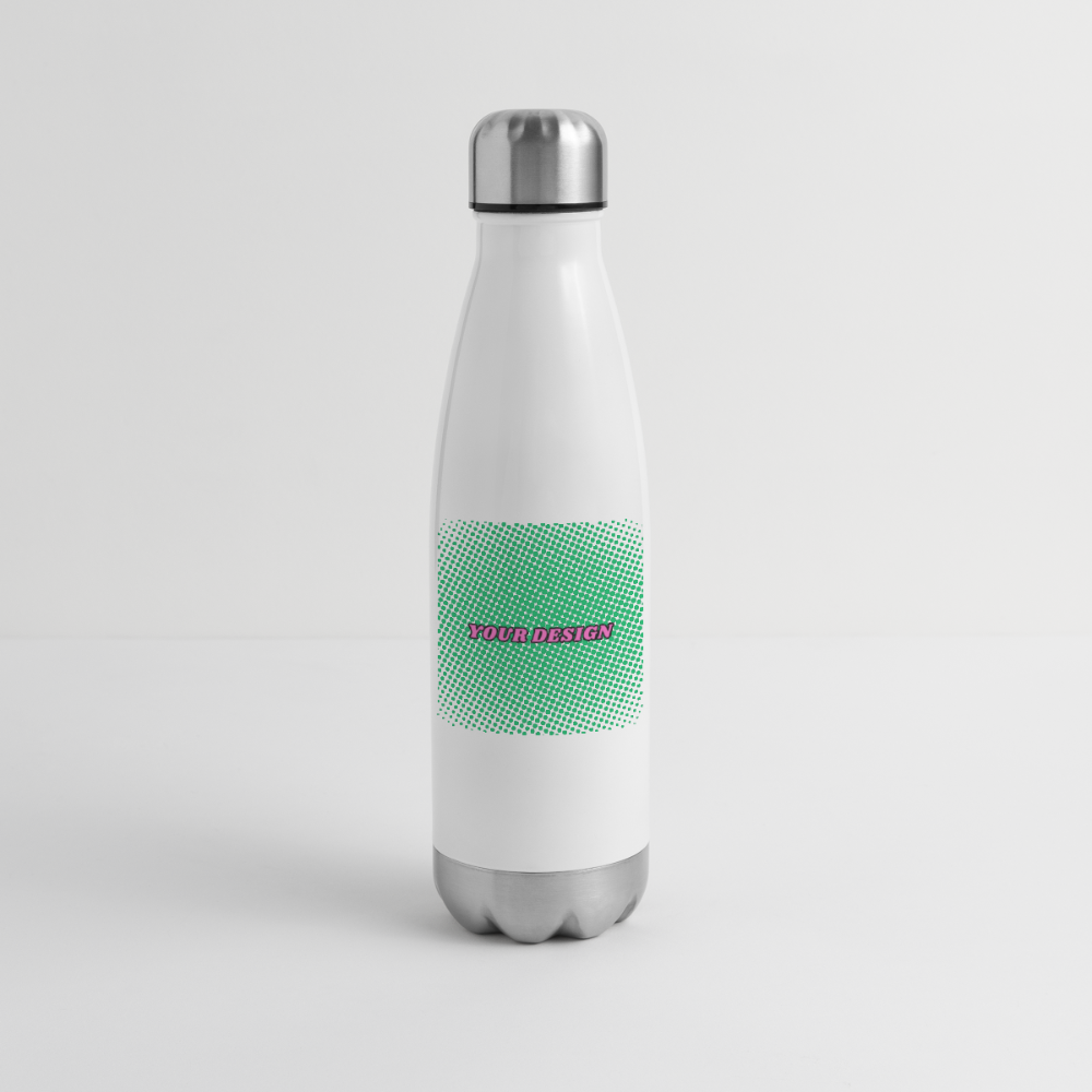 Insulated Stainless Steel Water Bottle - white