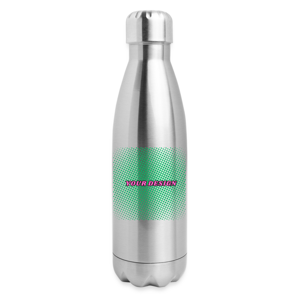 Insulated Stainless Steel Water Bottle - silver