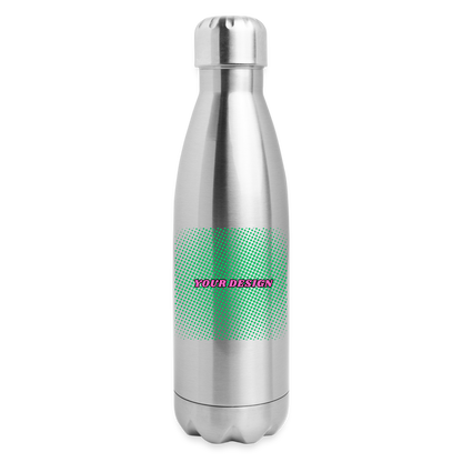 Insulated Stainless Steel Water Bottle - silver