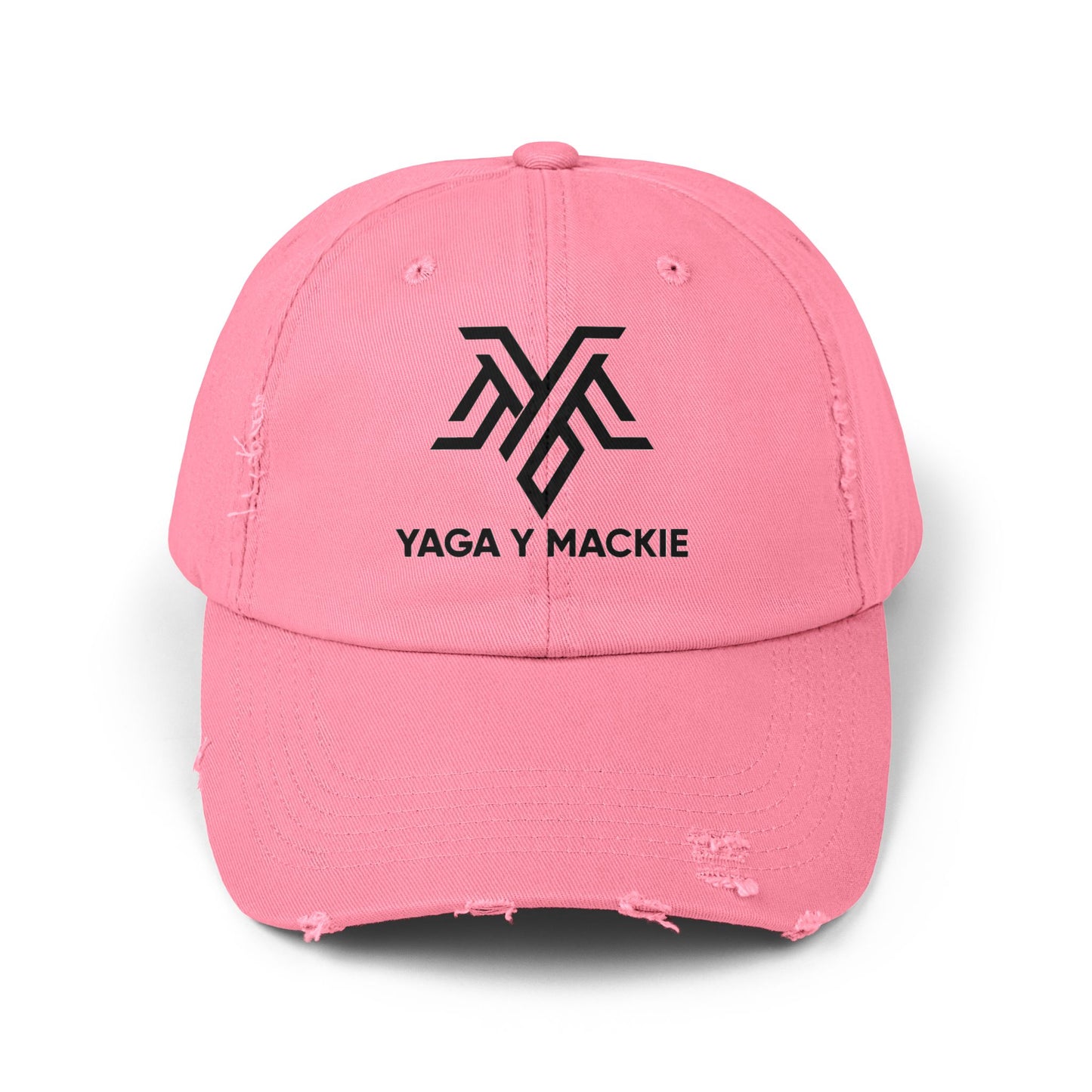 🧢 Gorra Unisex Estilo Distressed - Edición Especial Yaga & Mackie 🎶