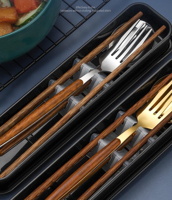 Portable Stainless Steel Cutlery Set Elegant, Durable & Travel-Friendly