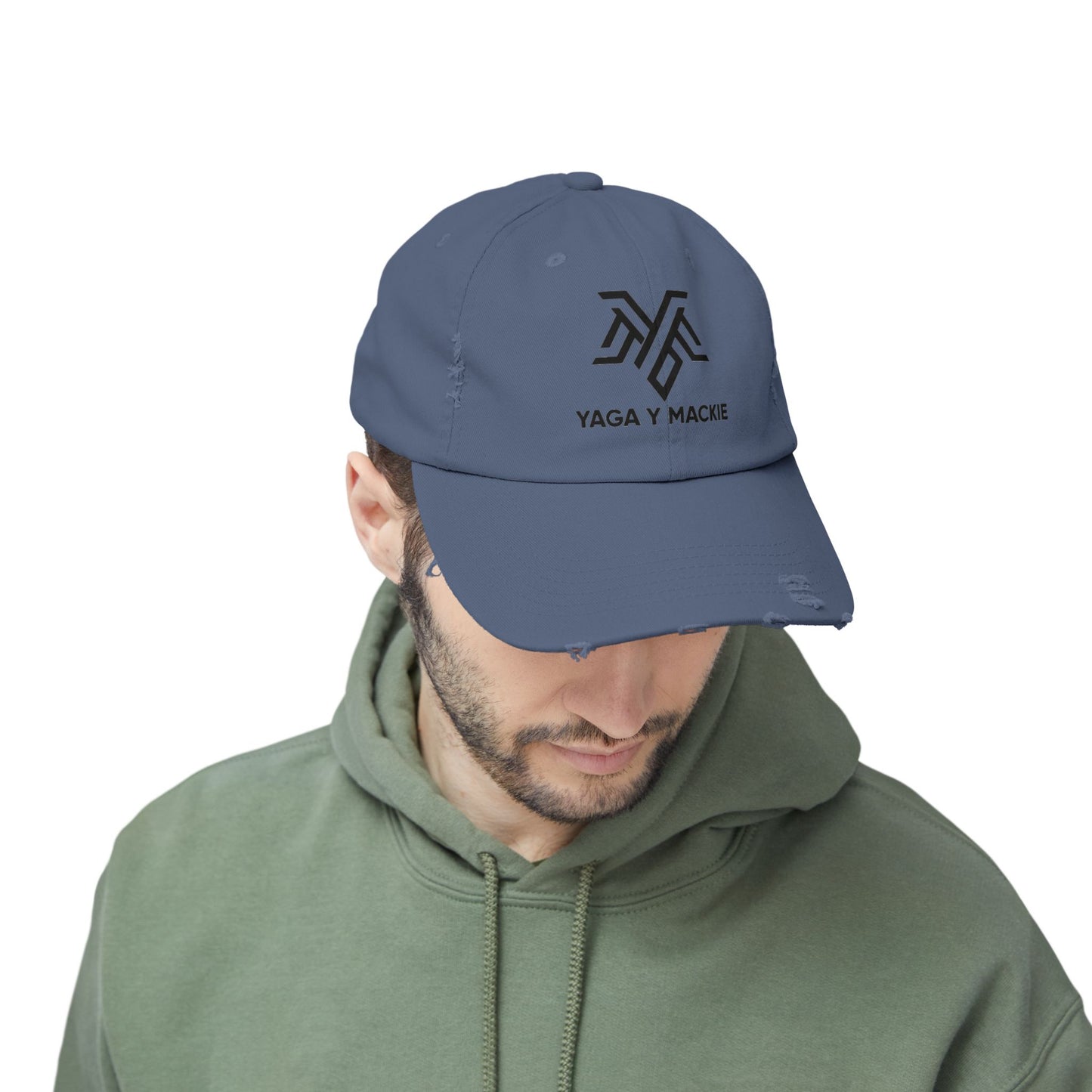 🧢 Gorra Unisex Estilo Distressed - Edición Especial Yaga & Mackie 🎶