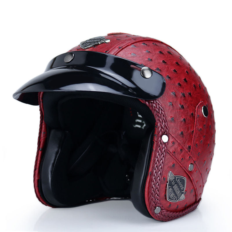 Optimize product title: Retro Male Motorcycle Helmet