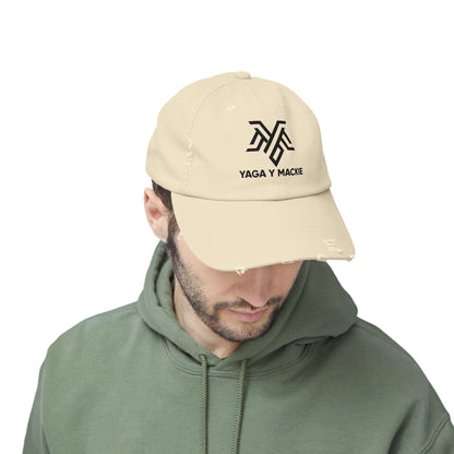 🧢 Gorra Unisex Estilo Distressed - Edición Especial Yaga & Mackie 🎶