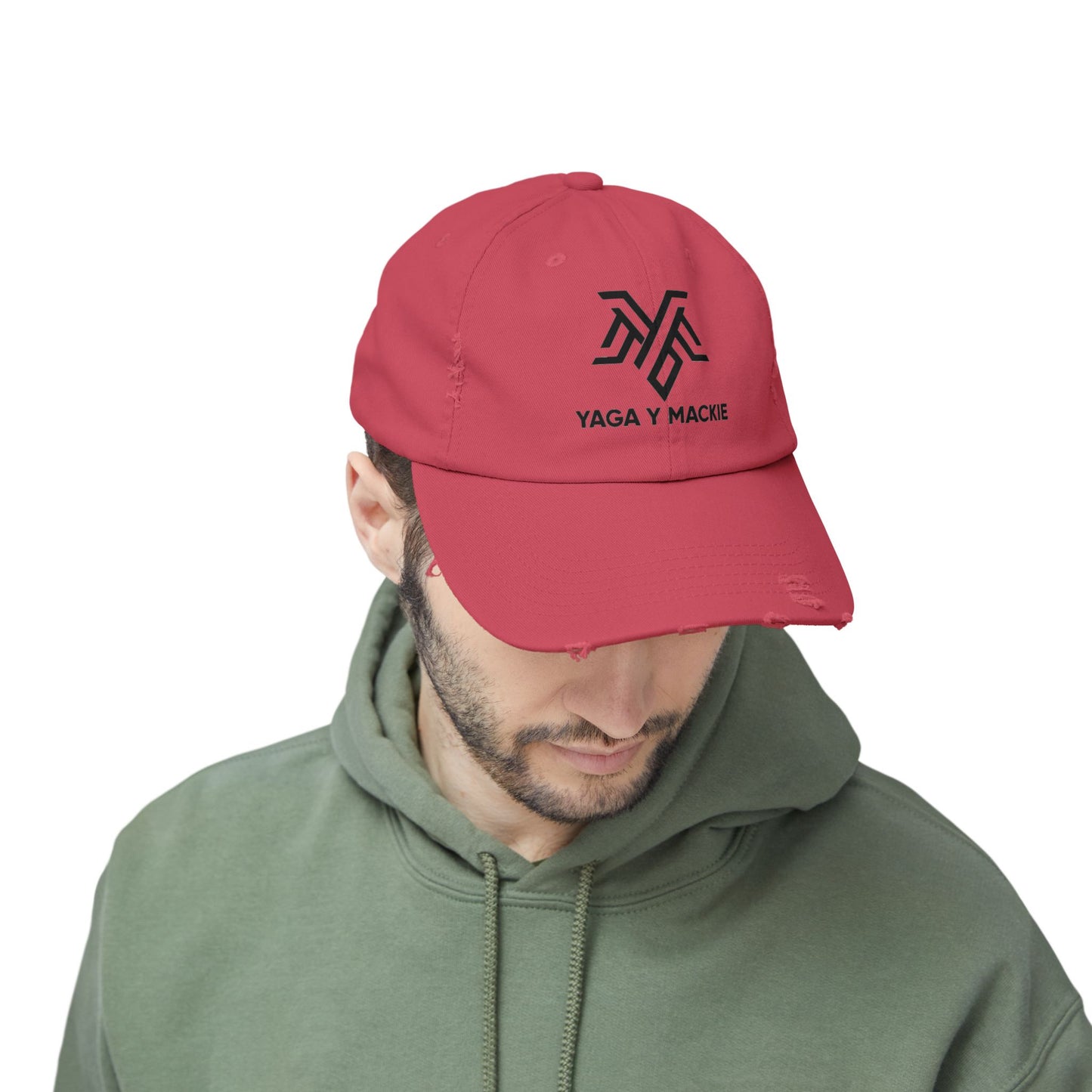 🧢 Gorra Unisex Estilo Distressed - Edición Especial Yaga & Mackie 🎶