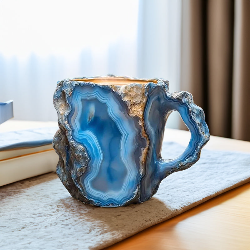 Multi-Color Natural Mineral Crystal Mug A Unique & Spiritual Gift