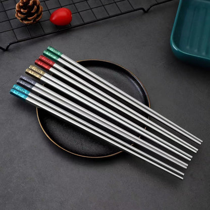 Empa ASMR Stainless Steel Blessing Chopsticks – Elegance in Every Bite!