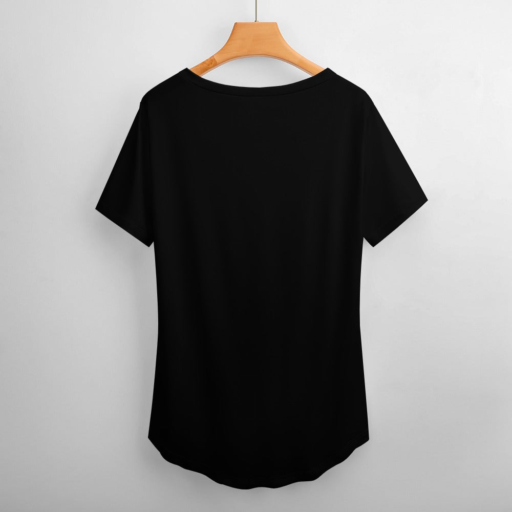✨ V-Neck Short Sleeve T-Shirt – Doce Cereja Oficial ✨