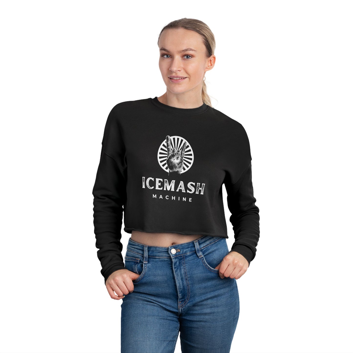 ICEMASH MACHINE | Women's Cropped Sweatshirt