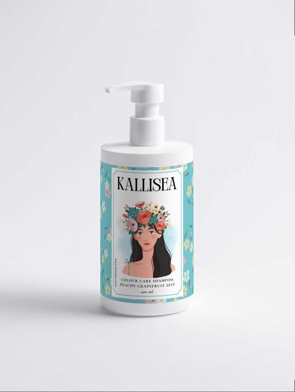 Kallisea Colour Care Shampoo – Peachy Grapefruit Zest with Aloe & Wheat Protein – Gentle Cleanser for Coloured Hair, Smooth & Glossy Finish – For All Hair Types