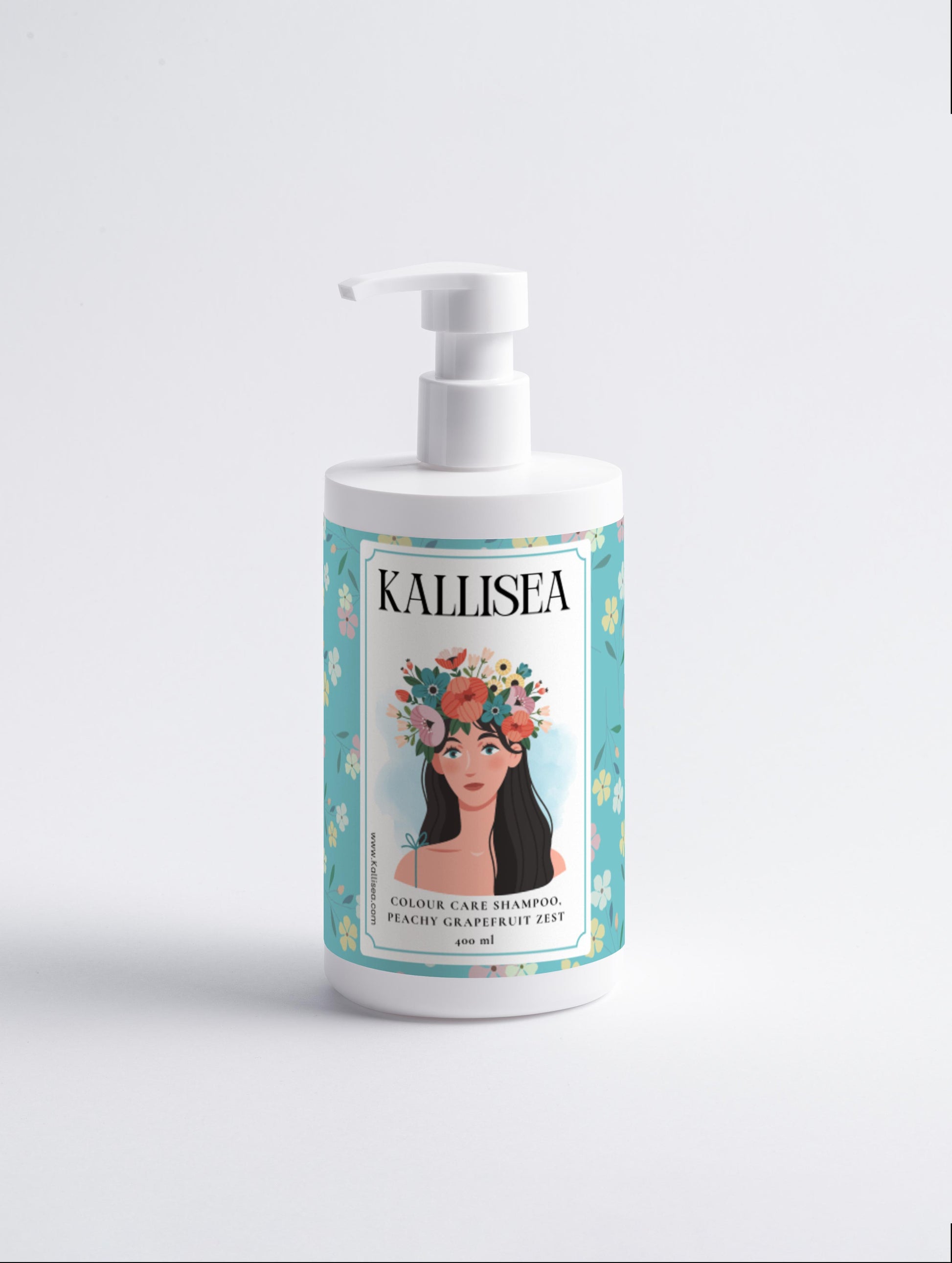 Kallisea Colour Care Shampoo – Peachy Grapefruit Zest with Aloe & Wheat Protein – Gentle Cleanser for Coloured Hair, Smooth & Glossy Finish – For All Hair Types