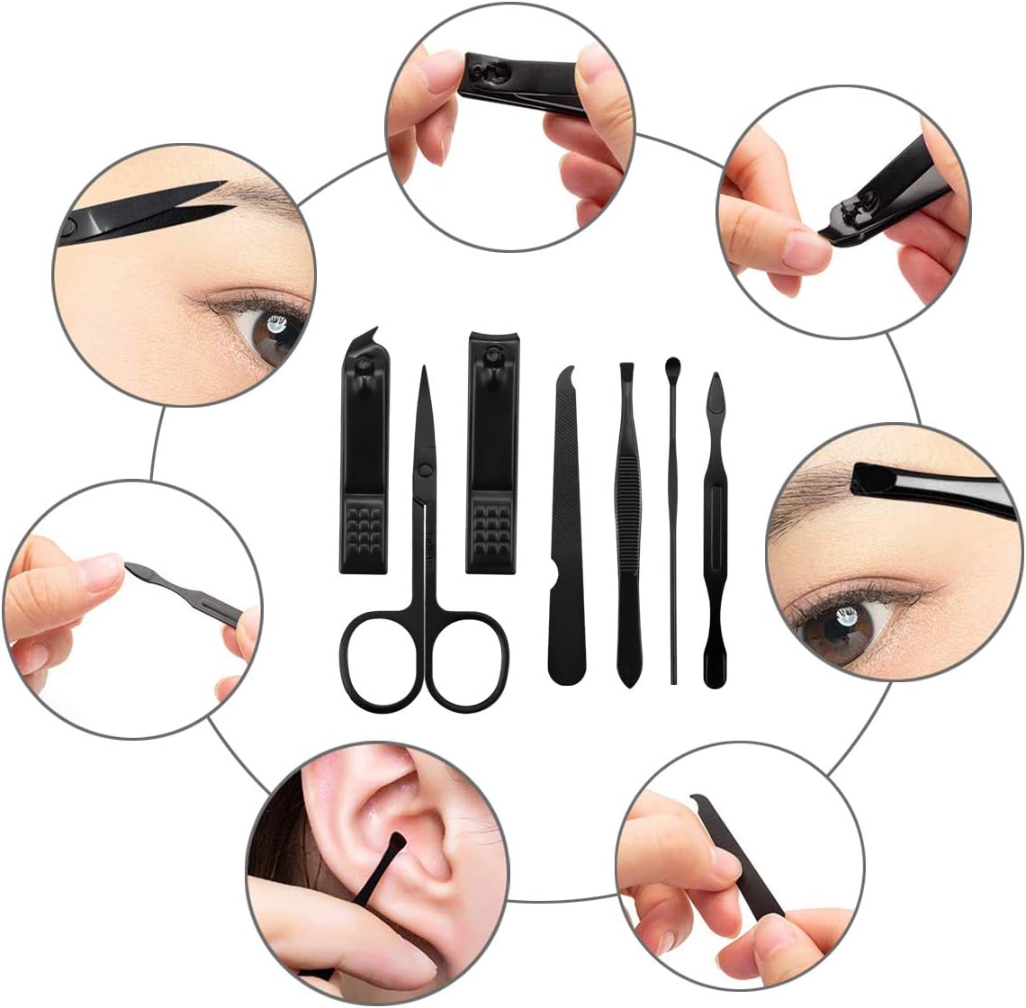 Professional Nail Tools  7-in-1 Manicure Set Nail Care Cutter Unisex Tool Kit