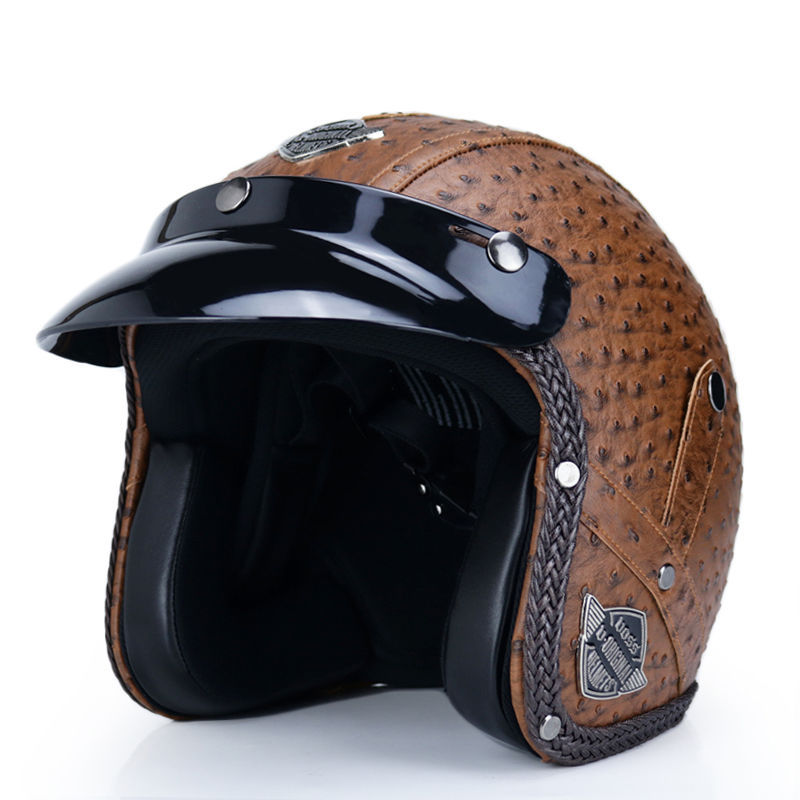 Optimize product title: Retro Male Motorcycle Helmet