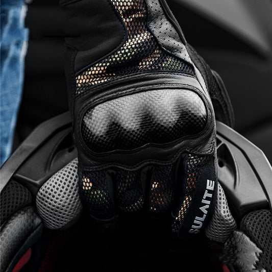 Motorcycle Riding Breathable Carbon Fiber Anti-drop Gloves