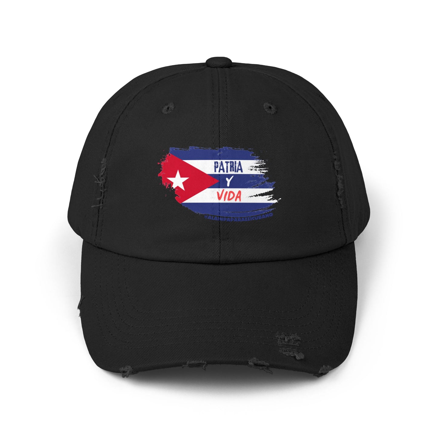 🧢 Gorra Distressed de Alain Paparazzi Cubano 🧢