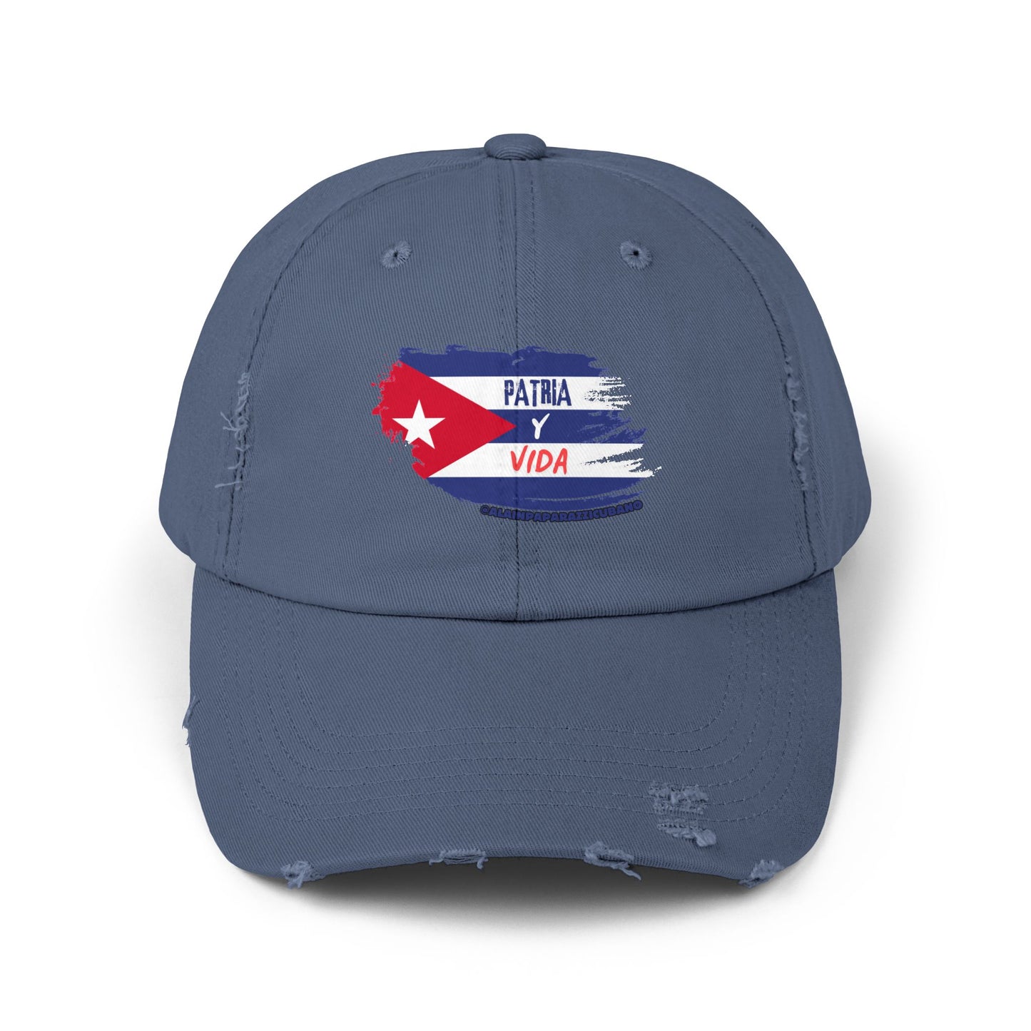 🧢 Gorra Distressed de Alain Paparazzi Cubano 🧢