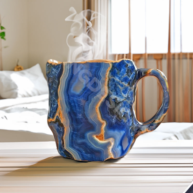 Multi-Color Natural Mineral Crystal Mug A Unique & Spiritual Gift