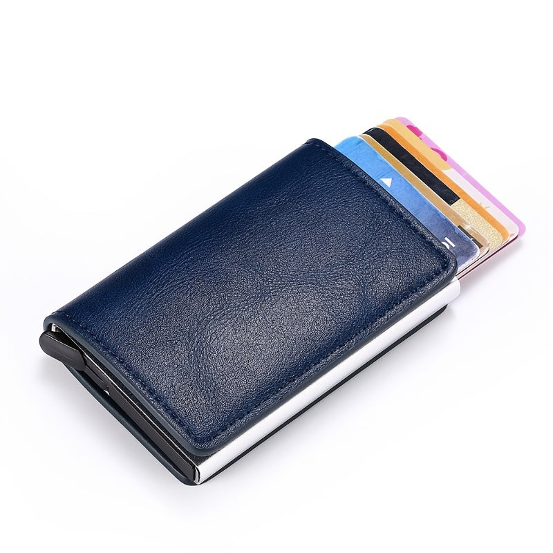 Men's Carbon Fiber Card Holder RFID Trifold Wallet