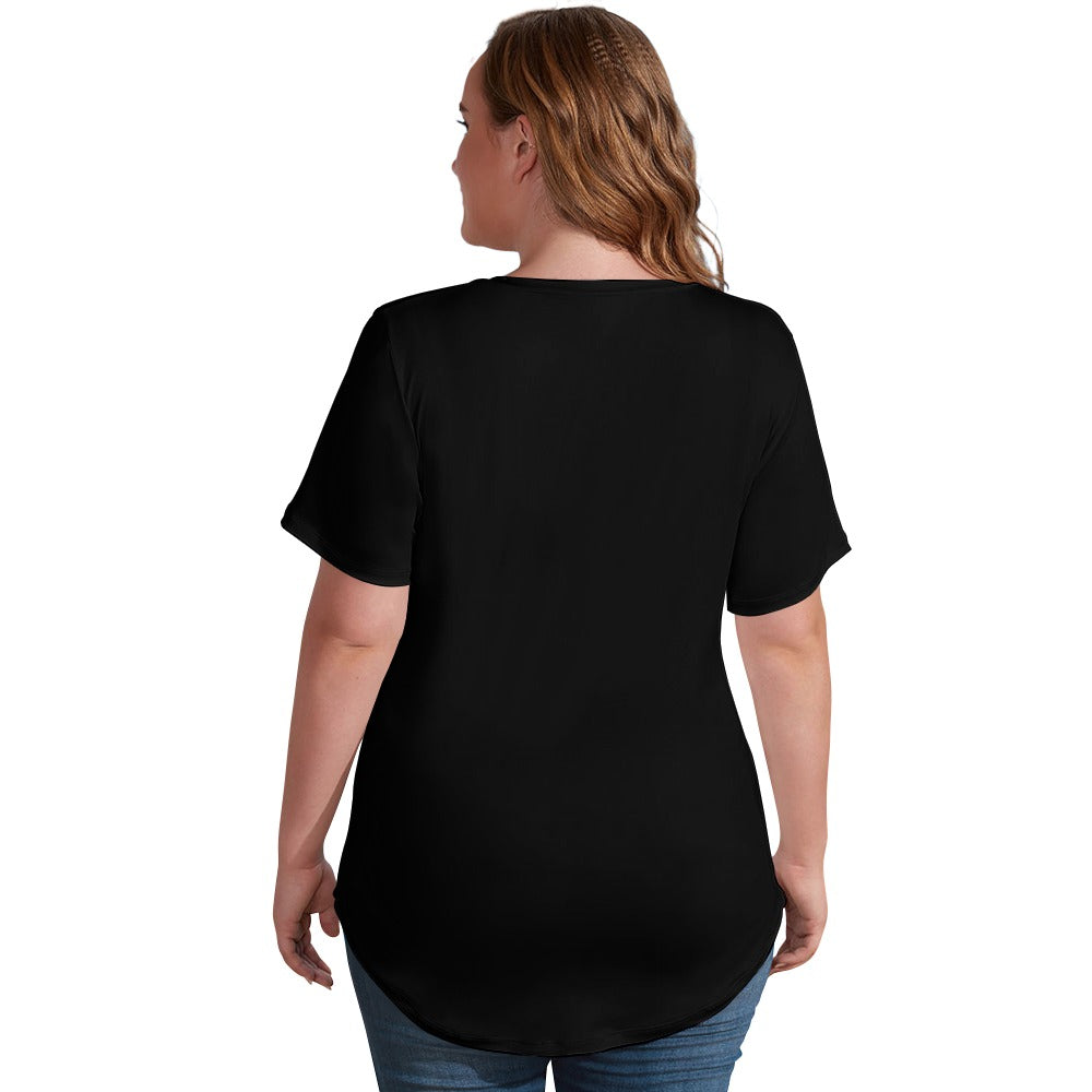 ✨ V-Neck Short Sleeve T-Shirt – Doce Cereja Oficial ✨