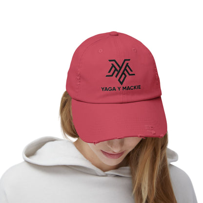 🧢 Gorra Unisex Estilo Distressed - Edición Especial Yaga & Mackie 🎶