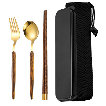 Portable Stainless Steel Cutlery Set Elegant, Durable & Travel-Friendly