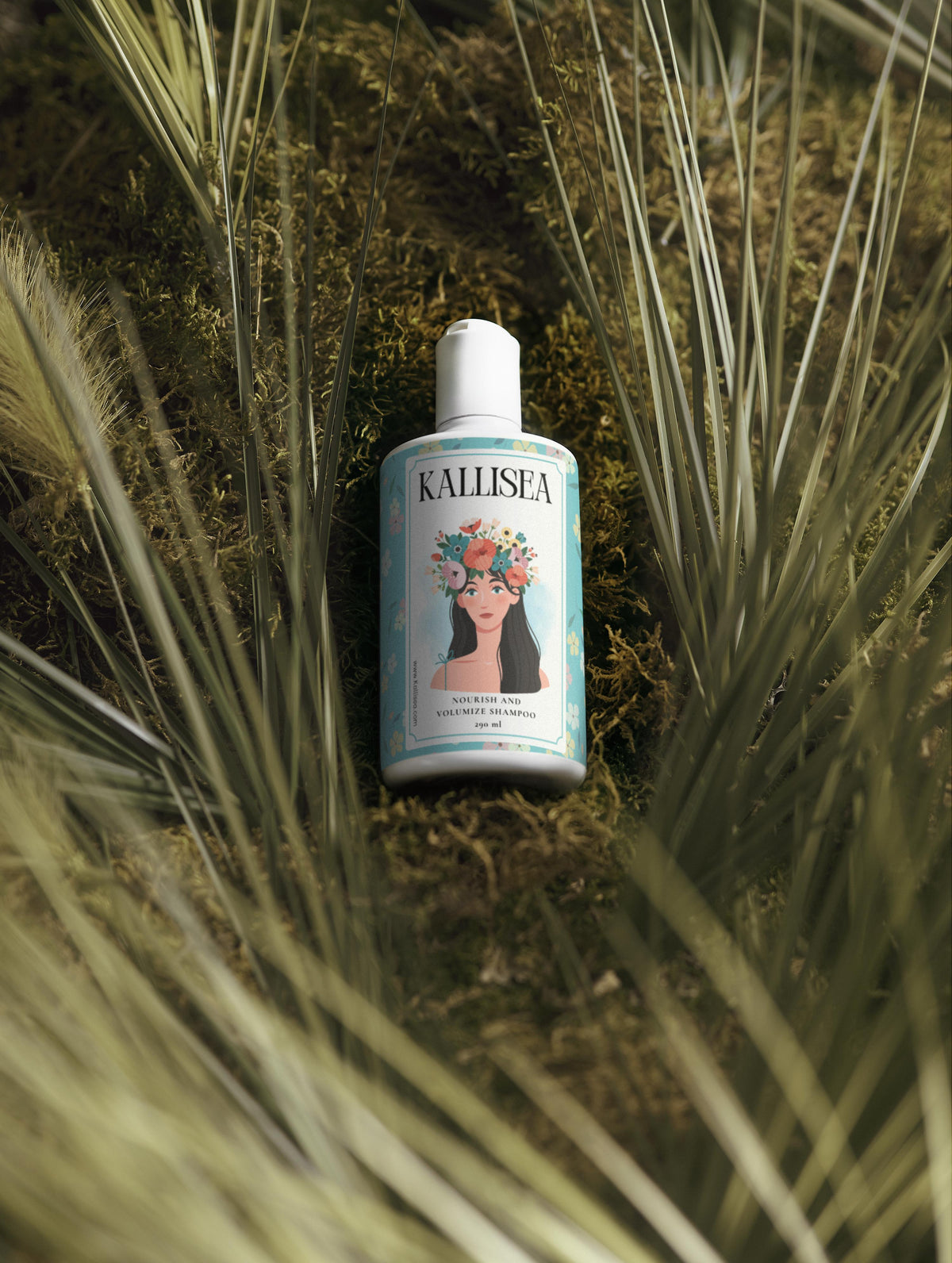 Kallisea Nourish & Volumize Shampoo – Strengthening Hair Cleanser with Wheat Protein & Betaine for Dry Ends, Adds Volume & Softness – For All Hair Types