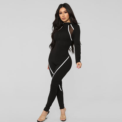 Women's Full-Sleeve Sports Jumpsuit Stretchy, Breathable, and Performance-Ready