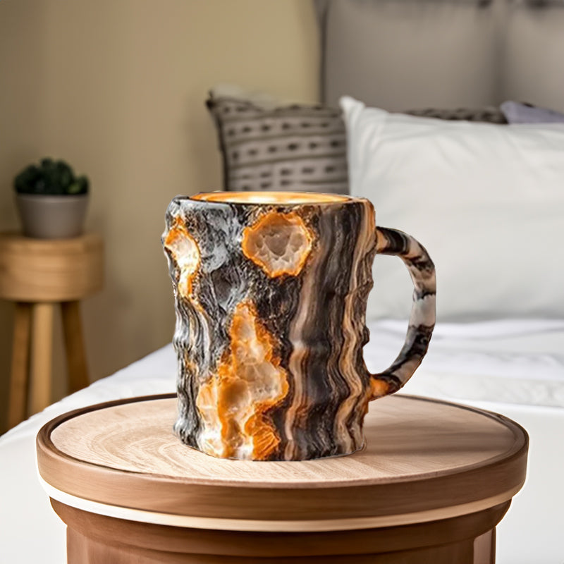 Multi-Color Natural Mineral Crystal Mug A Unique & Spiritual Gift